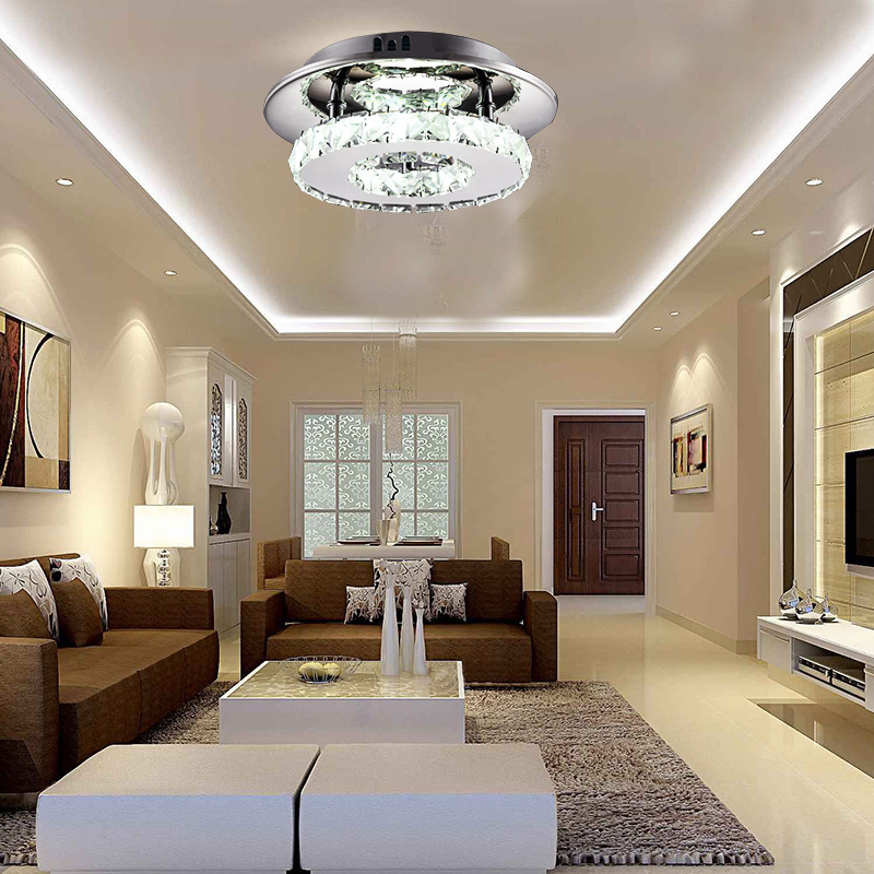 1623044318739.jpg Creative Stainless Steel Crystal Lamp Round Ring Chandelier Creative Stainless Steel Crystal Lamp Round Ring Chandelier 33867