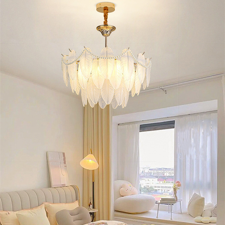 French Cream Wind Chandelier Luxury Light