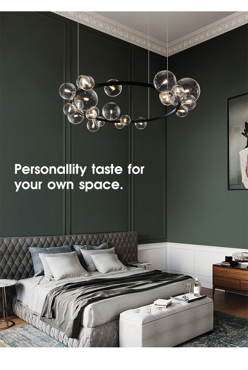 Luxury Living Room Modern Simple Nordic Bubble Chandelier Light Luxury Living Room Modern Simple Nordic Bubble Chandelier Light 33703