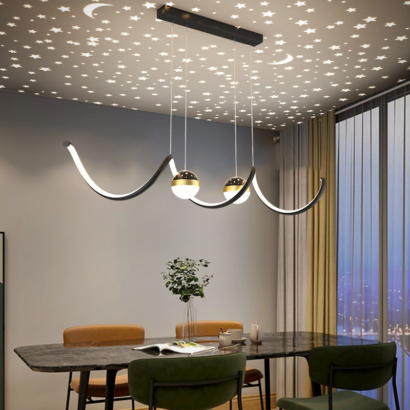Restaurant Chandelier Simple Modern Nordic Creative Personality Artistic Atmosphere Lighting Restaurant Chandelier Simple Modern Nordic Creative Personality Artistic Atmosphere Lighting 34408