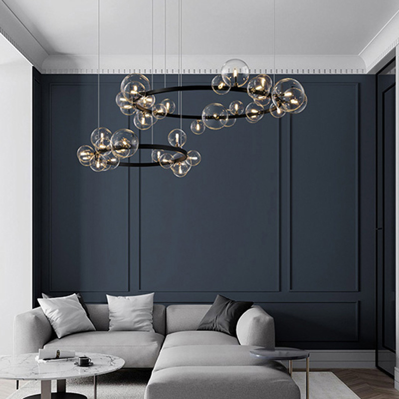 Luxury Living Room Modern Simple Nordic Bubble Chandelier Light Luxury Living Room Modern Simple Nordic Bubble Chandelier Light 33703