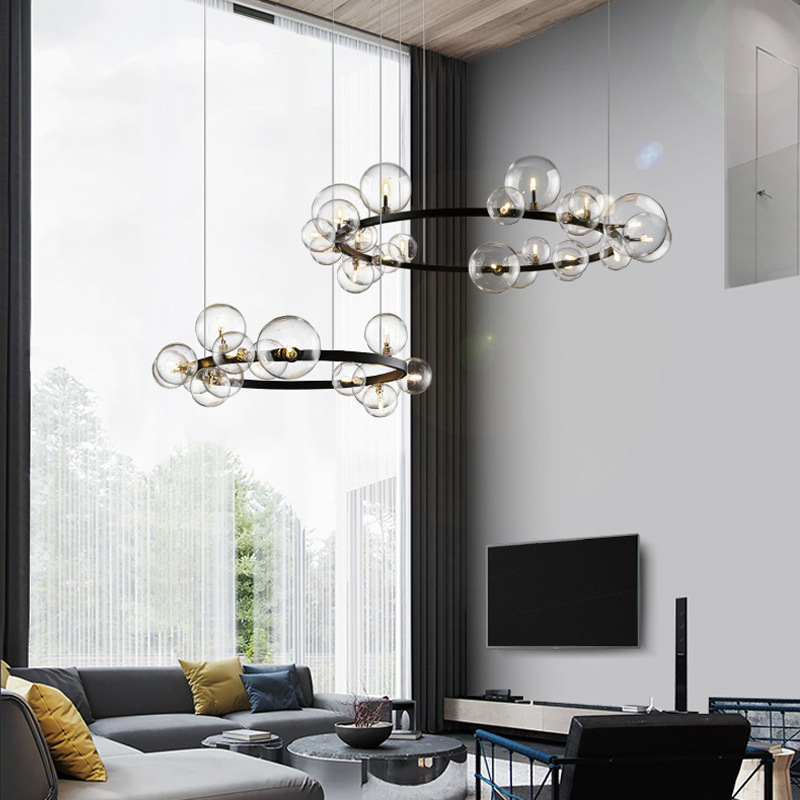 Luxury Living Room Modern Simple Nordic Bubble Chandelier Light Luxury Living Room Modern Simple Nordic Bubble Chandelier Light 33703