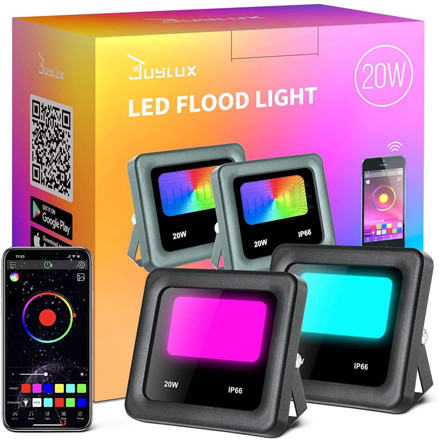 0d9c4544-be8f-40c6-a620-f51dbe1afe82.jpg Bluetooth Dual Color Intelligent Voice Timing Outdoor 20W RGB Flood Light Bluetooth Dual Color Intelligent Voice Timing Outdoor 20W RGB Flood Light 35646