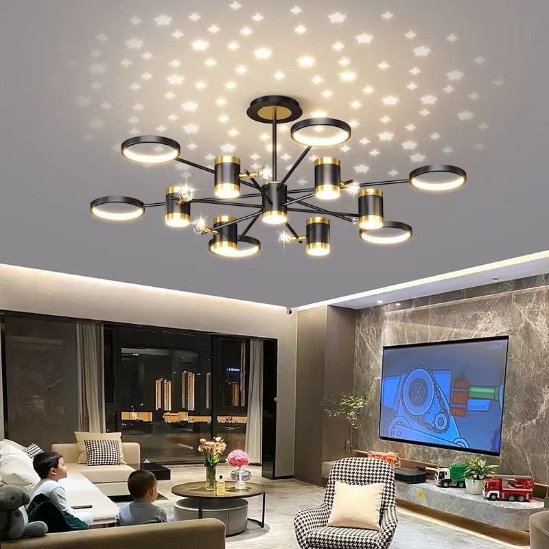 Luxury Nordic Star Combination Chandelier Luxury Nordic Star Combination Chandelier 35744