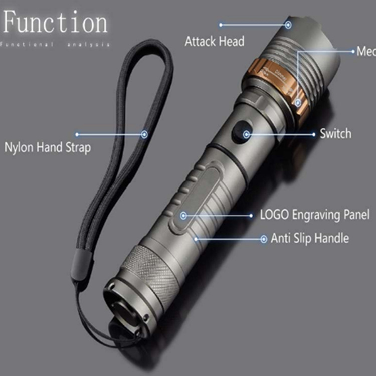 8761737791068.jpg T6 Aluminum Alloy Rotating Focusing Flashlight T6 Aluminum Alloy Rotating Focusing Flashlight 35588