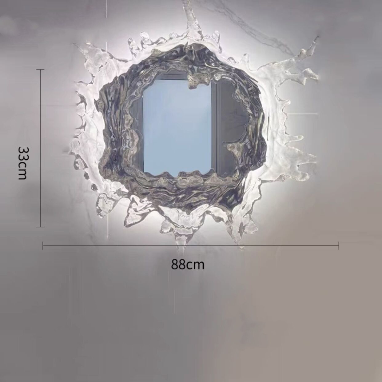 Creative Water Spray Vanity Mirror Wall Lamp Creative Water Spray Vanity Mirror Wall Lamp 34713