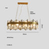 Stainless Steel Crystal Chandelier for Living Room Stainless Steel Crystal Chandelier for Living Room 37865