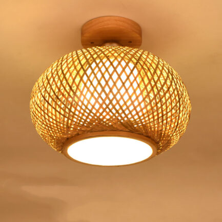 Personality And Creative Hand Woven Wooden Ceiling Lamps Personality And Creative Hand Woven Wooden Ceiling Lamps 38007