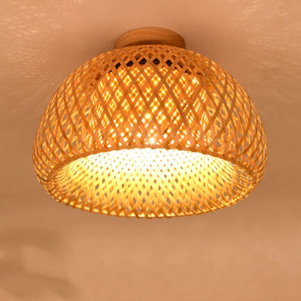 Personality And Creative Hand Woven Wooden Ceiling Lamps Personality And Creative Hand Woven Wooden Ceiling Lamps 38007