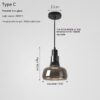 Creative Glass Shadow Chandelier LED Lighting Fixture Creative Glass Shadow Chandelier LED Lighting Fixture 37935