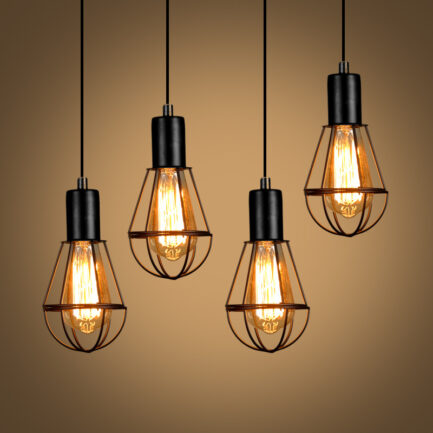 Creativity Vintage Light Bulb Cage Chandelier Creativity Vintage Light Bulb Cage Chandelier 37949