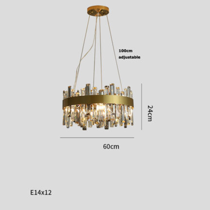 Stainless Steel Crystal Chandelier for Living Room Stainless Steel Crystal Chandelier for Living Room 37865