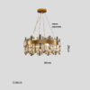 Stainless Steel Crystal Chandelier for Living Room Stainless Steel Crystal Chandelier for Living Room 37865
