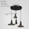 Creative Glass Shadow Chandelier LED Lighting Fixture Creative Glass Shadow Chandelier LED Lighting Fixture 37935