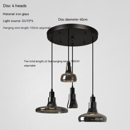 Creative Glass Shadow Chandelier LED Lighting Fixture Creative Glass Shadow Chandelier LED Lighting Fixture 37935