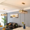 Stainless Steel Crystal Chandelier for Living Room Stainless Steel Crystal Chandelier for Living Room 37865