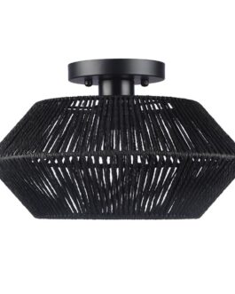Handmade Vine Woven Aisle Semi-suction Light