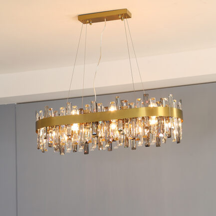 Stainless Steel Crystal Chandelier for Living Room Stainless Steel Crystal Chandelier for Living Room 37865