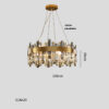Stainless Steel Crystal Chandelier for Living Room Stainless Steel Crystal Chandelier for Living Room 37865